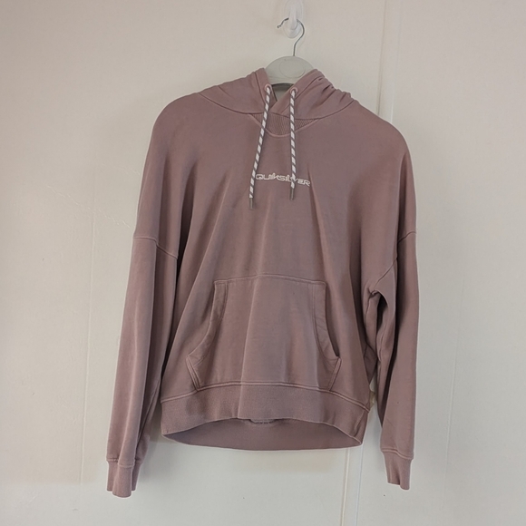 Quiksilver Pink Oversized Long Sleeve Hoodie - Picture 1 of 8